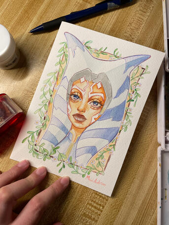Ahsoka Tano Greeting Card