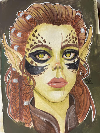 Lae&#39;zel Quick Gouache Painting